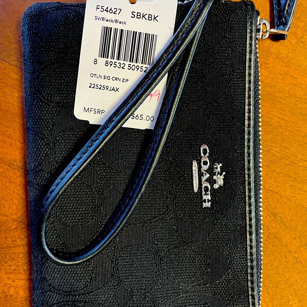 Coach wristlet numbered